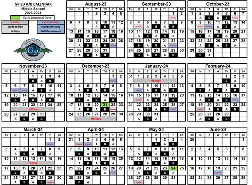 A/B Calendar 2023-2024